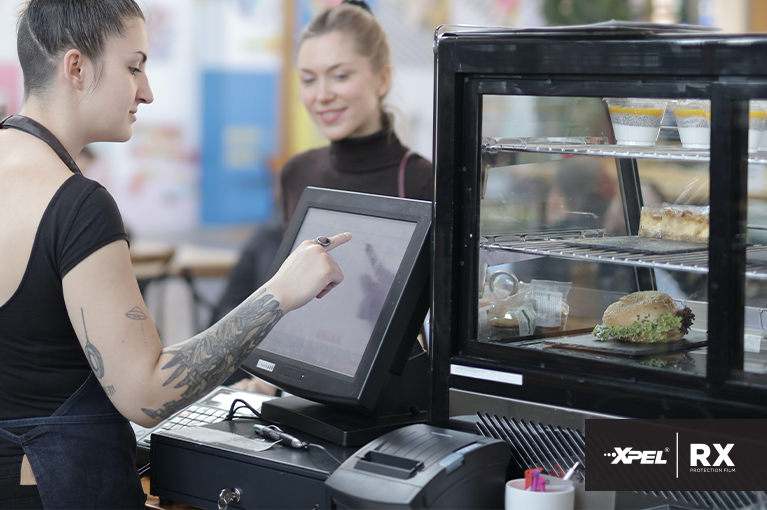 Kiosks & Point of Sales SystemsRXTM 10 can be applied to large, flat screens, like kiosks, POS systems & commercial displays.